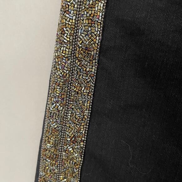 MOTHER The Rascal Ankle Fray Jeans Guilty Flash - Black -  Beaded Side Stripe 26 - Picture 7 of 10